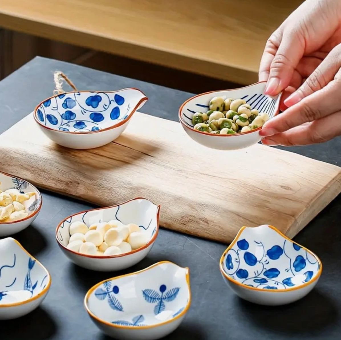 Ensemble de 4 plats à sauce - Côtiers