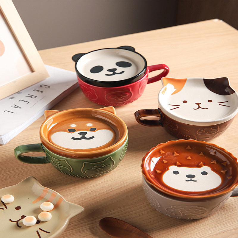 Tasse avec coupelle - Animals