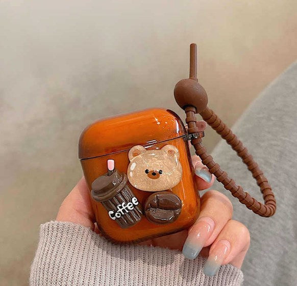 Coque AirPods - Bear Latte