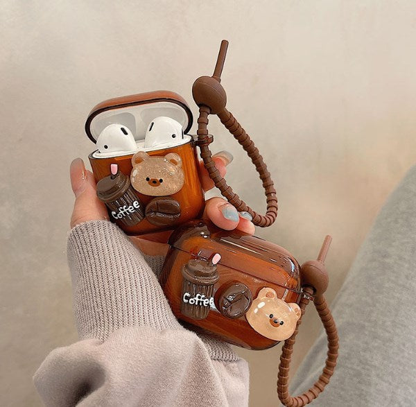 Coque AirPods - Bear Latte