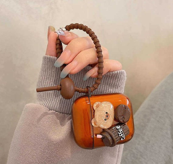Coque AirPods - Bear Latte