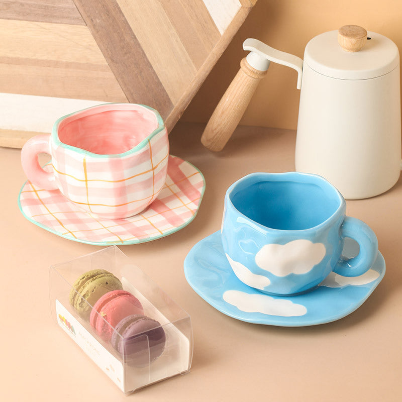 Tasse avec sous tasse - Cutie (lot de 2)