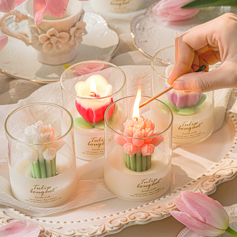 Bougie - Tulipe Bouquet