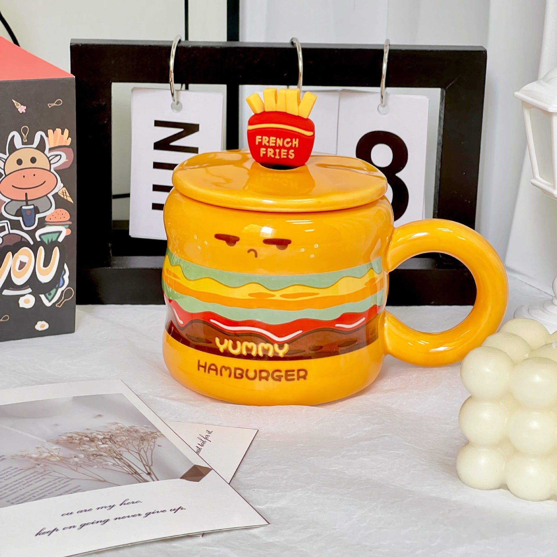 Tasse- avec couvercle - Burger