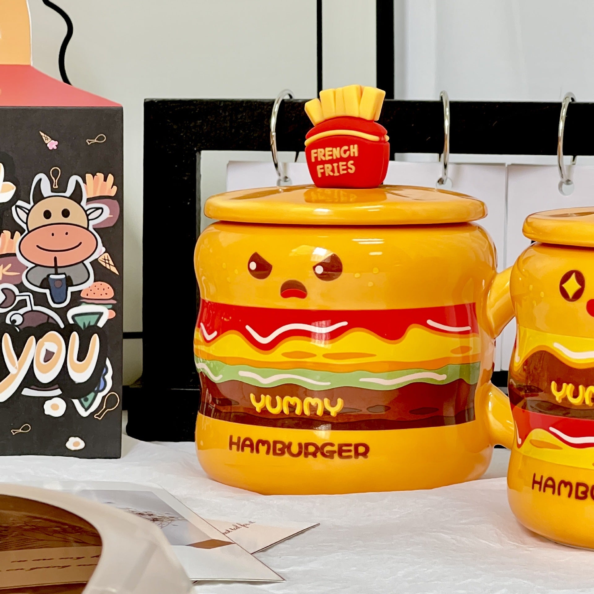Tasse- avec couvercle - Burger