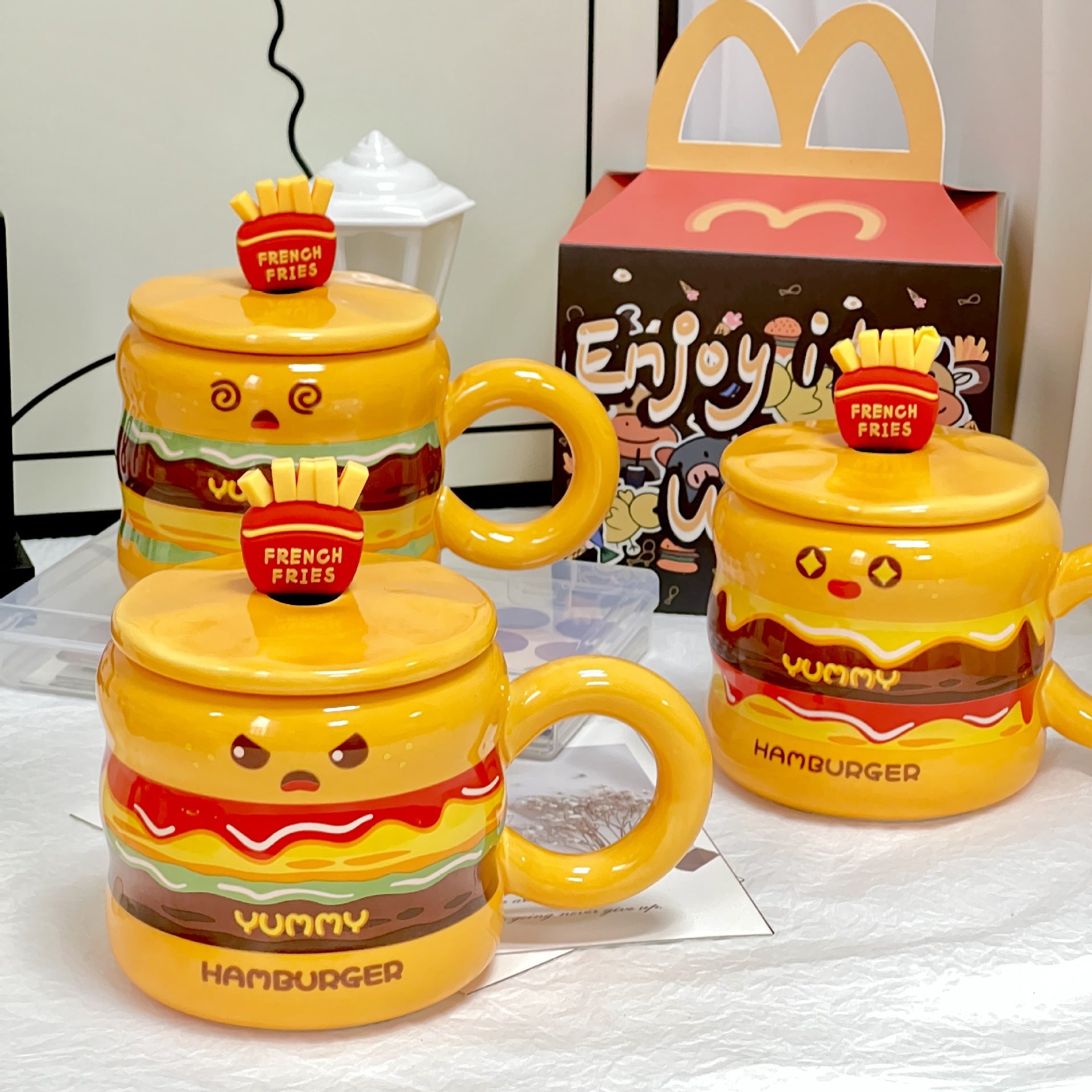 Tasse- avec couvercle - Burger