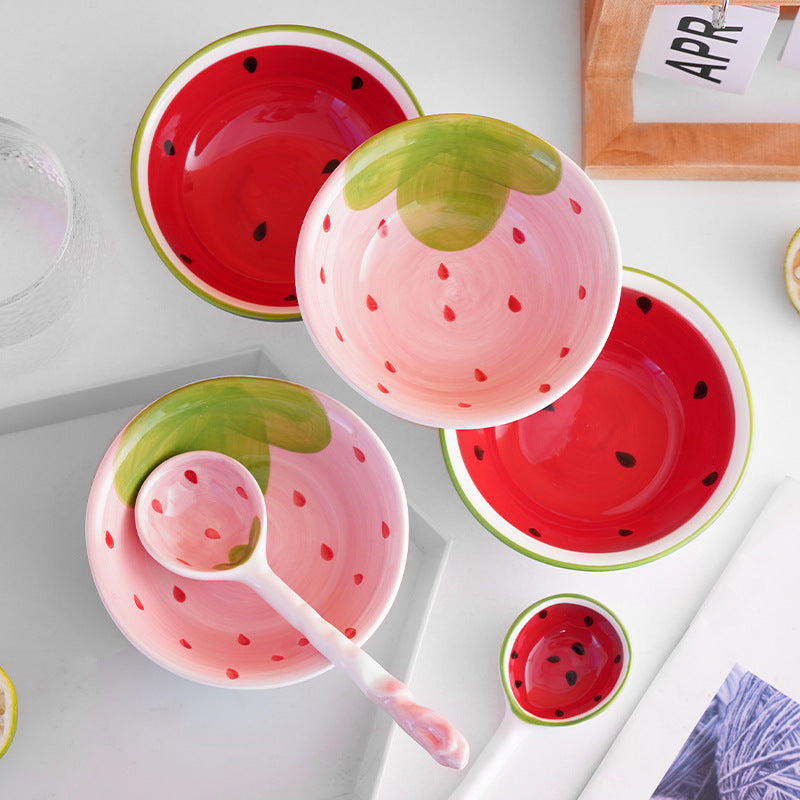 Bol & cuillère - Strawberry & Watermelon