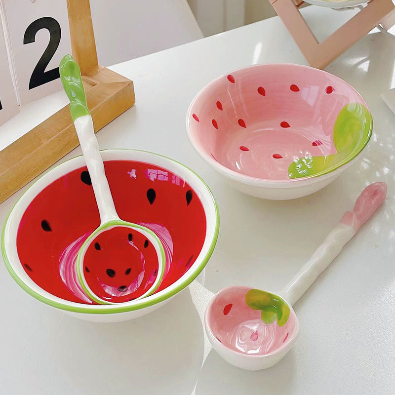 Bol & cuillère - Strawberry & Watermelon