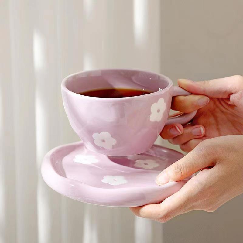 Tasse avec sous tasse - Flower of tea