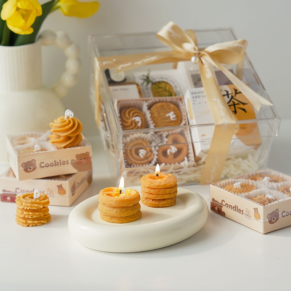 Coffret de 4 bougies - Mini gâteaux