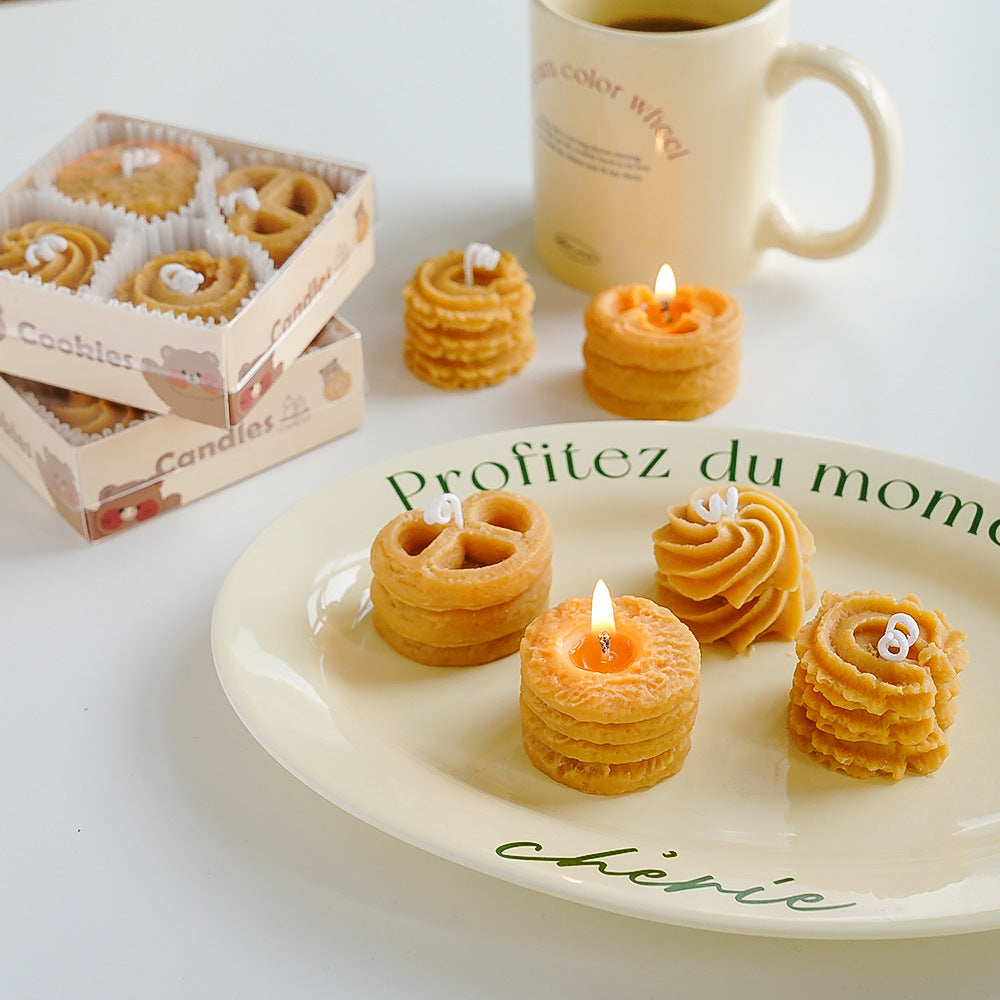 Coffret de 4 bougies - Mini gâteaux