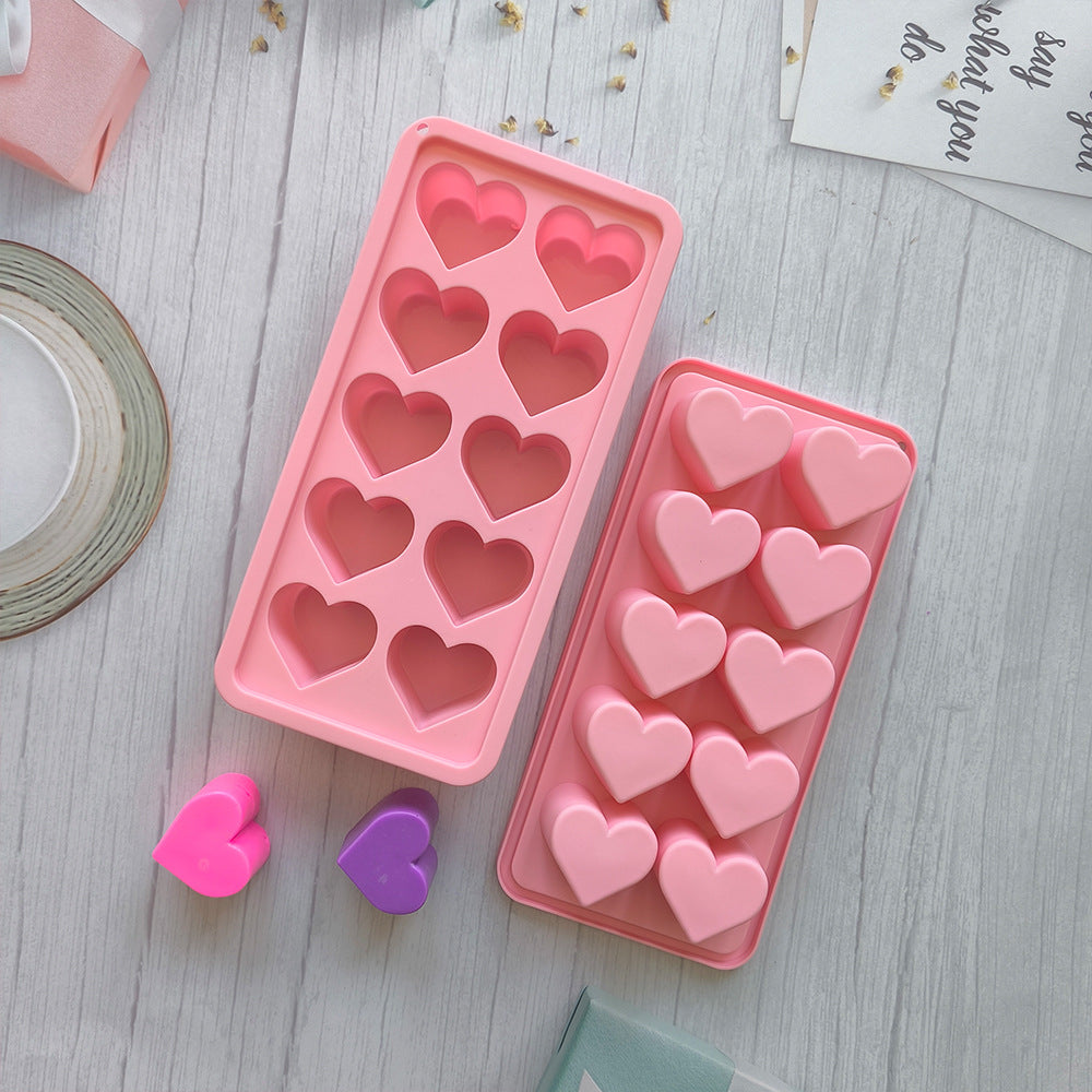 Moule à glaçons - Pink Heart (x2)