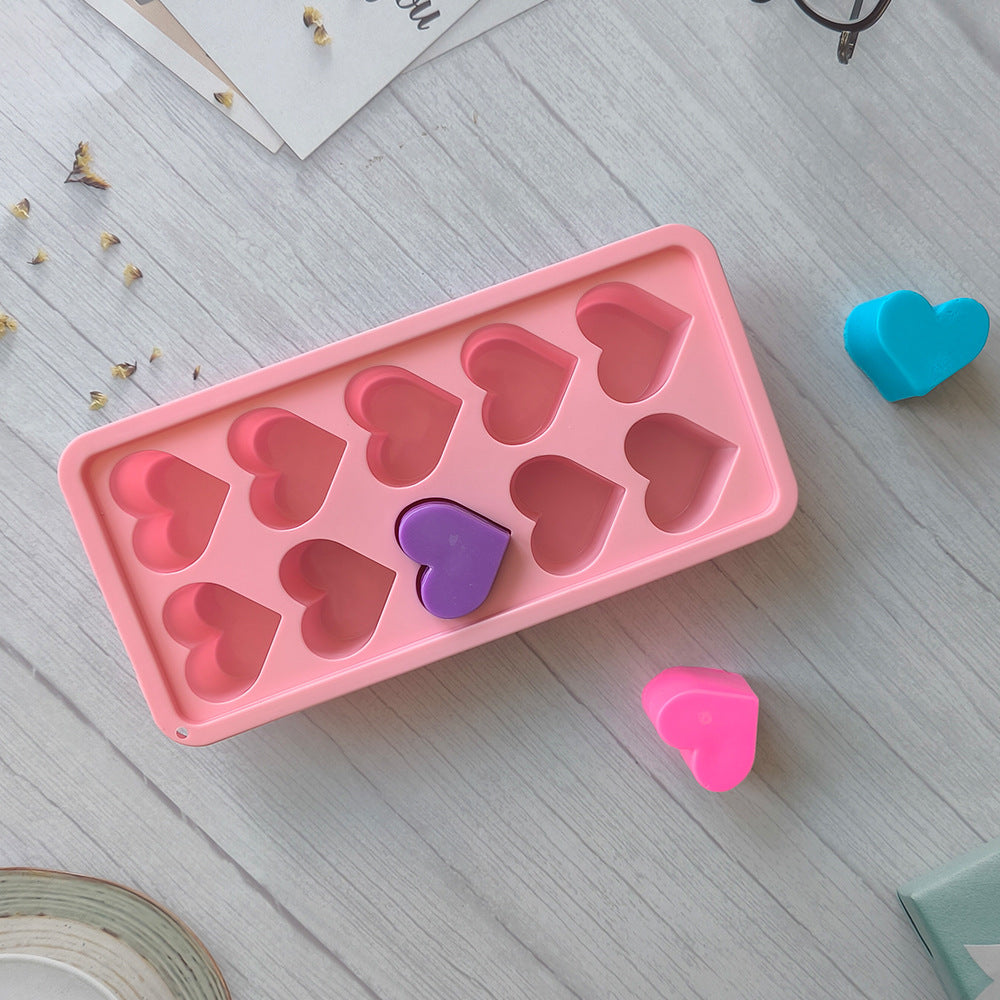 Moule à glaçons - Pink Heart (x2)
