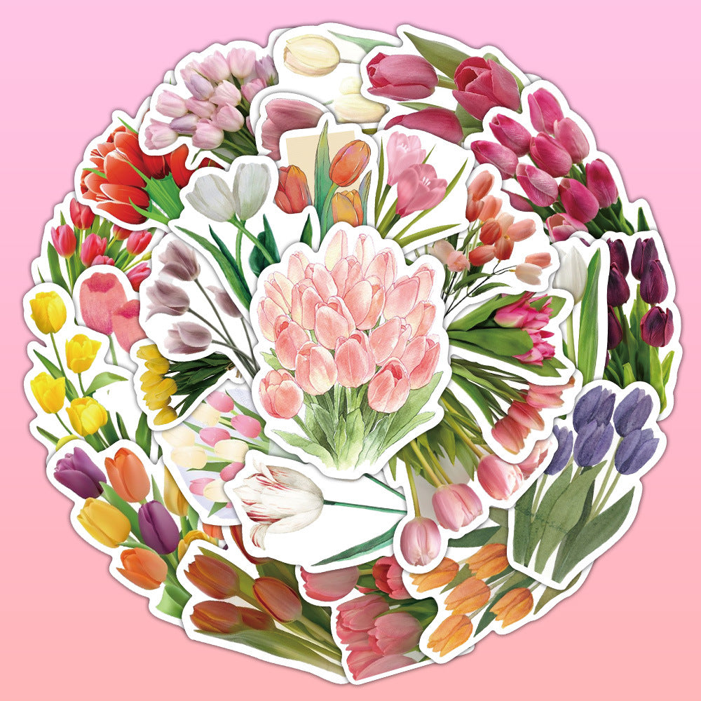 Stickers - Tulipe (x60)