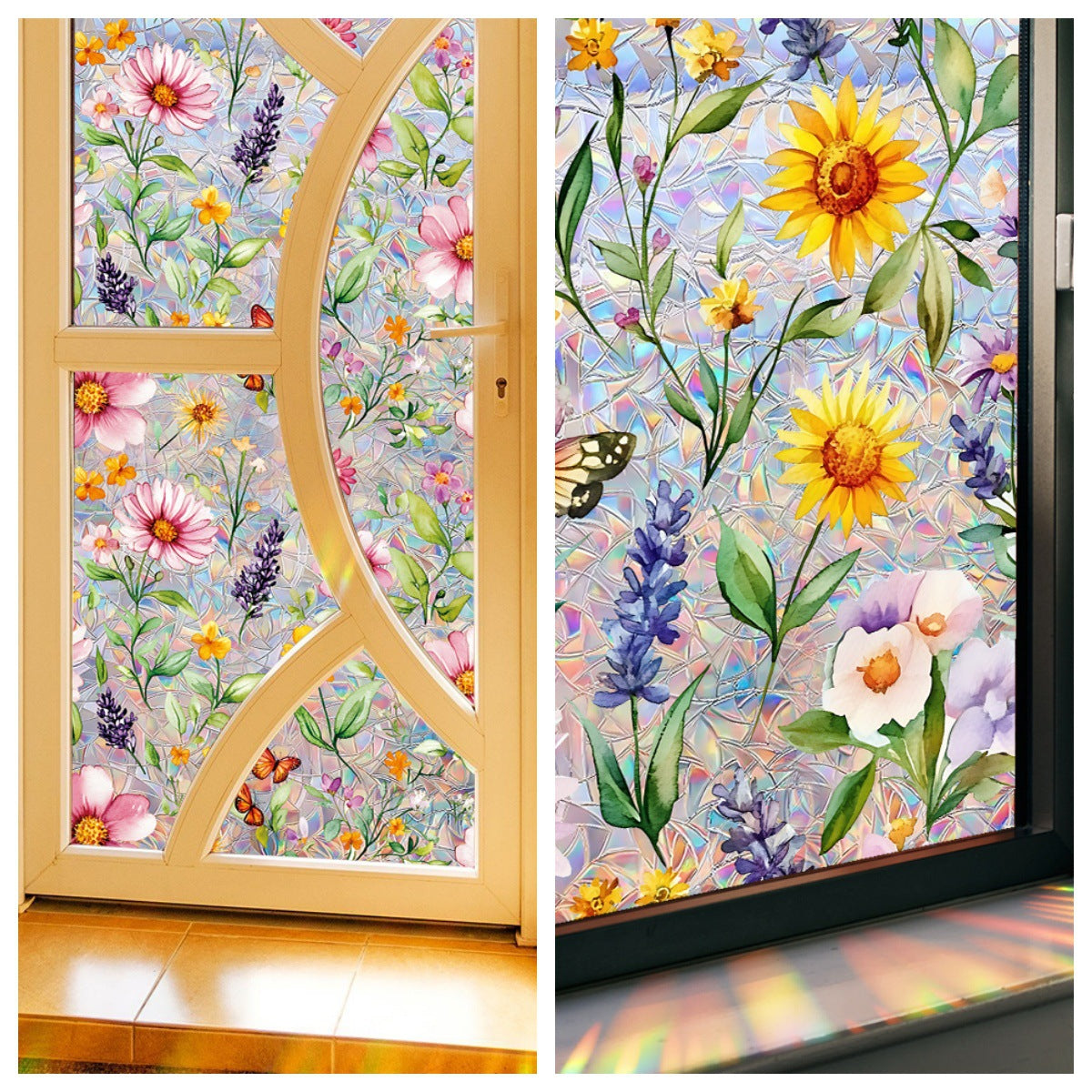 Stickers de fenêtre attrape lumière - Flower