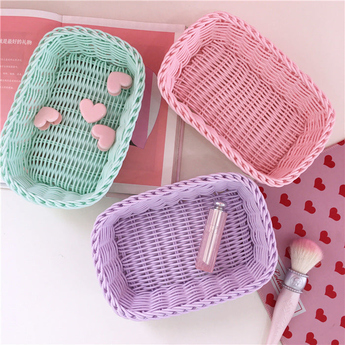 Panier de rangement pastel