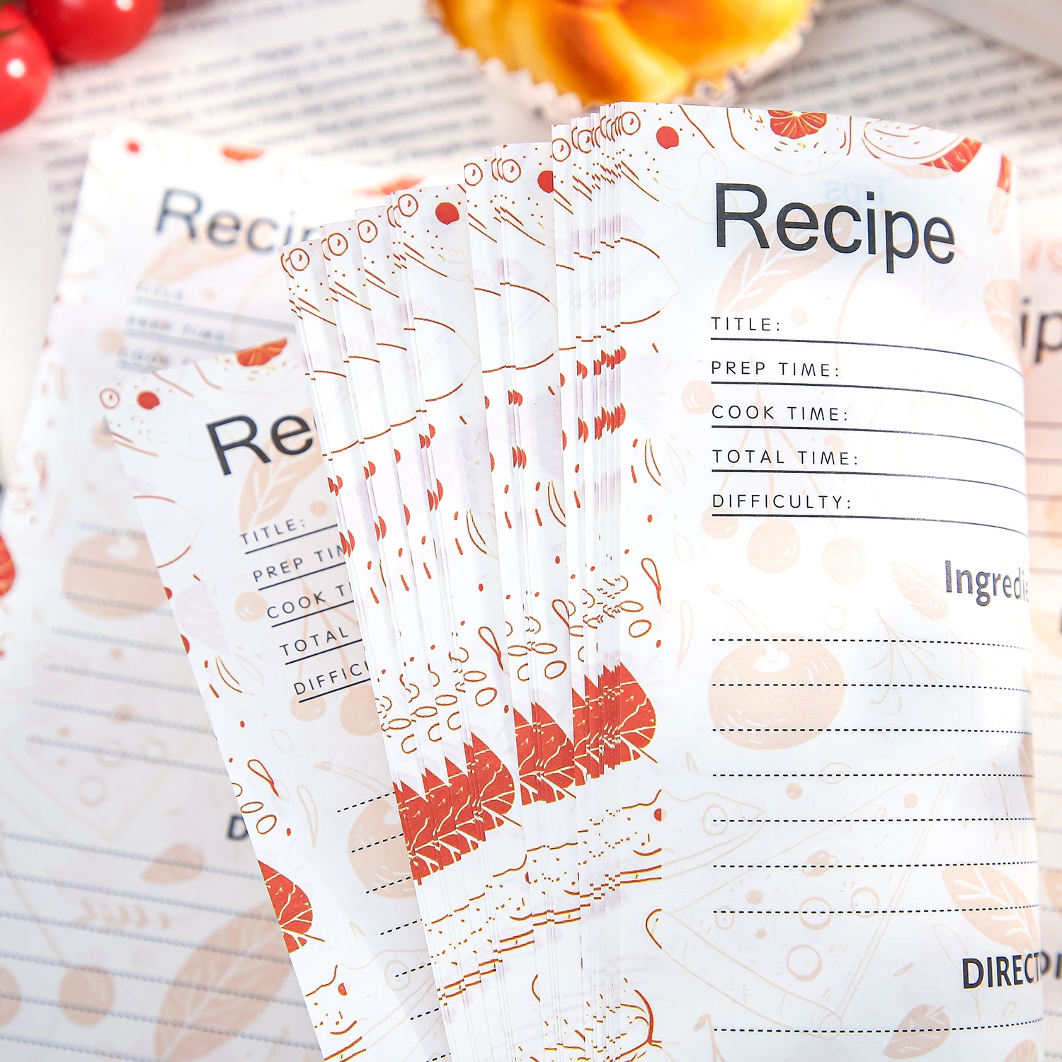 Carnet de recette - Gourmand orange