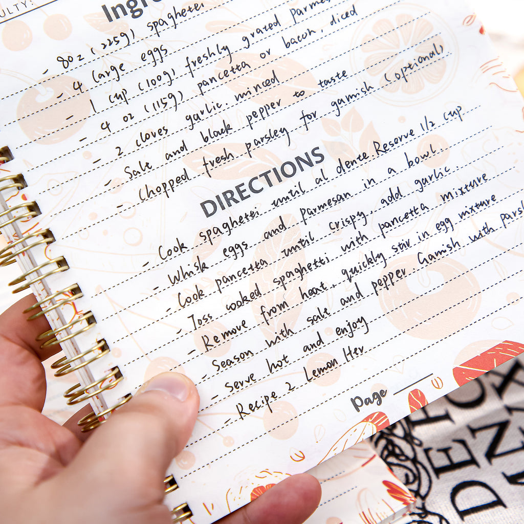 Carnet de recette - Gourmand orange