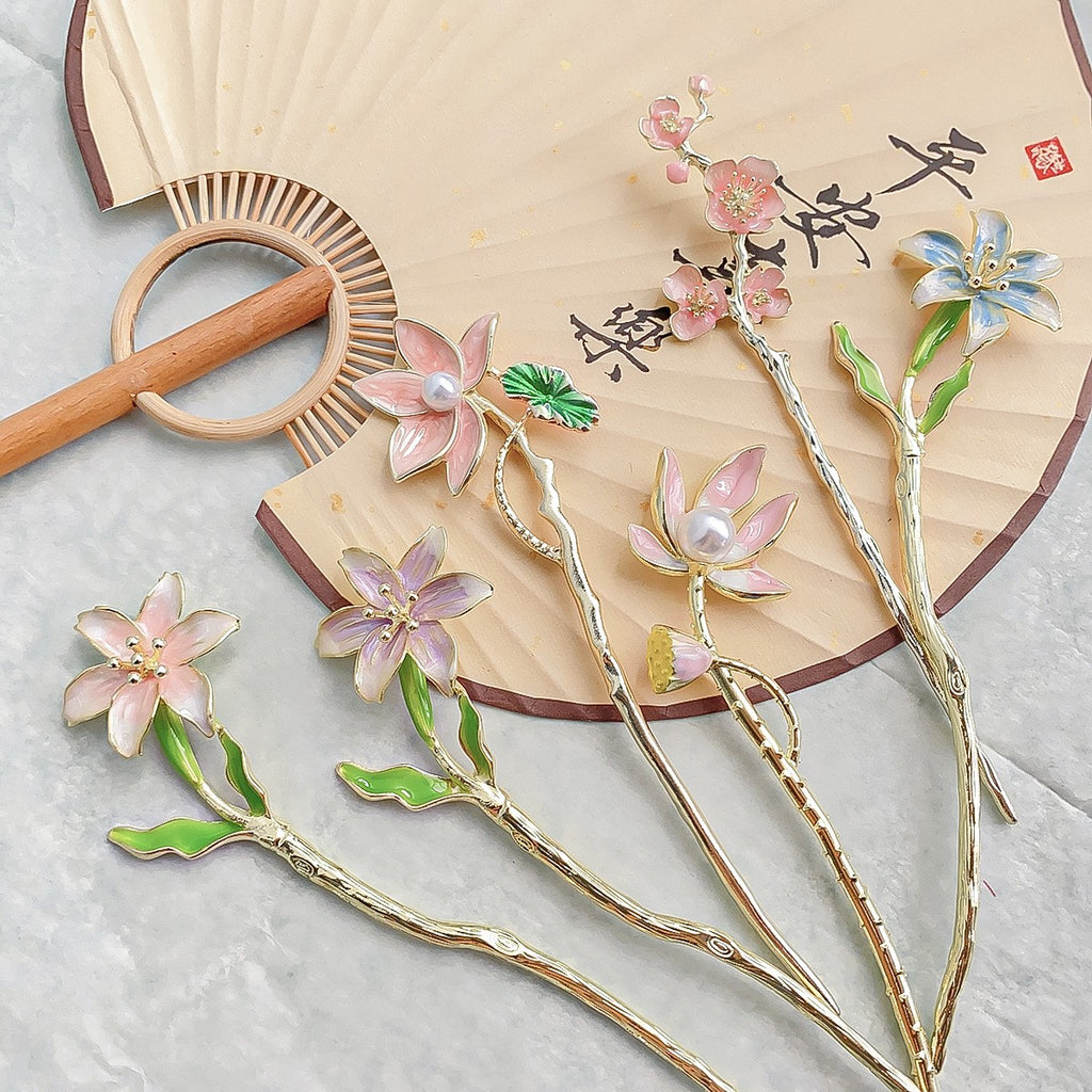 Épingle à chignon - Fleur éternelle