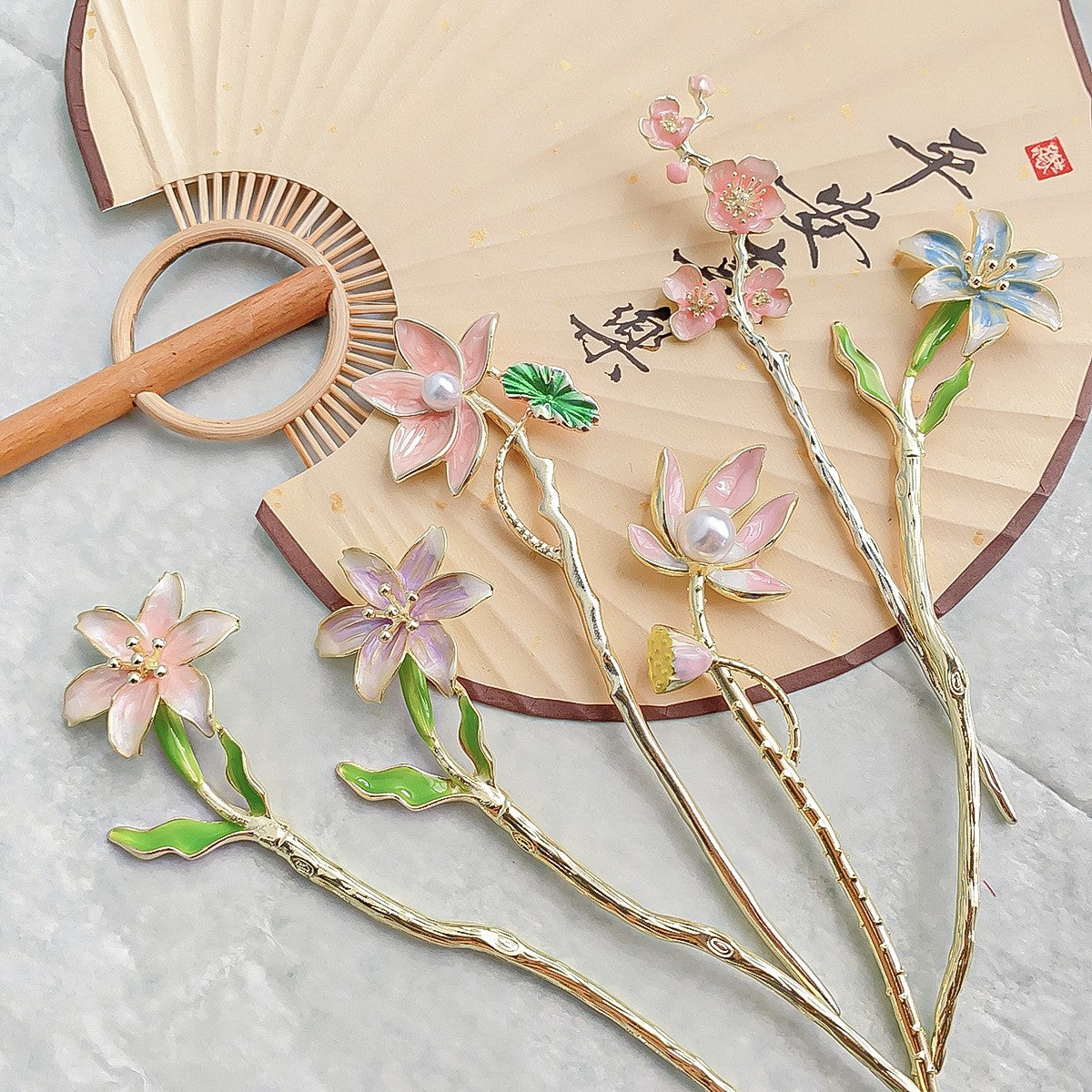 Épingle à chignon - Fleur éternelle
