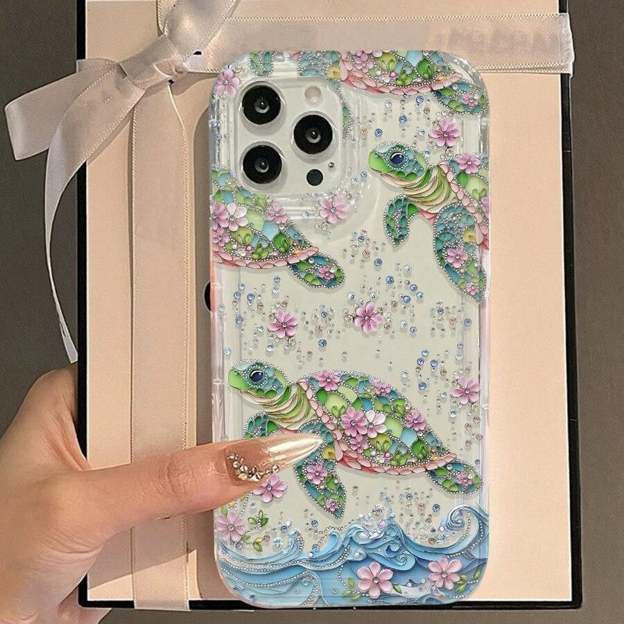 Coque iPhone - Turtle Bloom