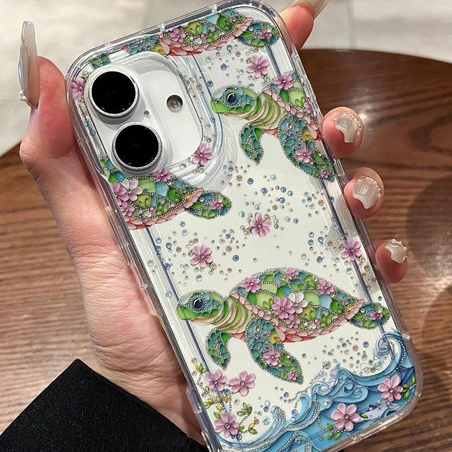 Coque iPhone - Turtle Bloom