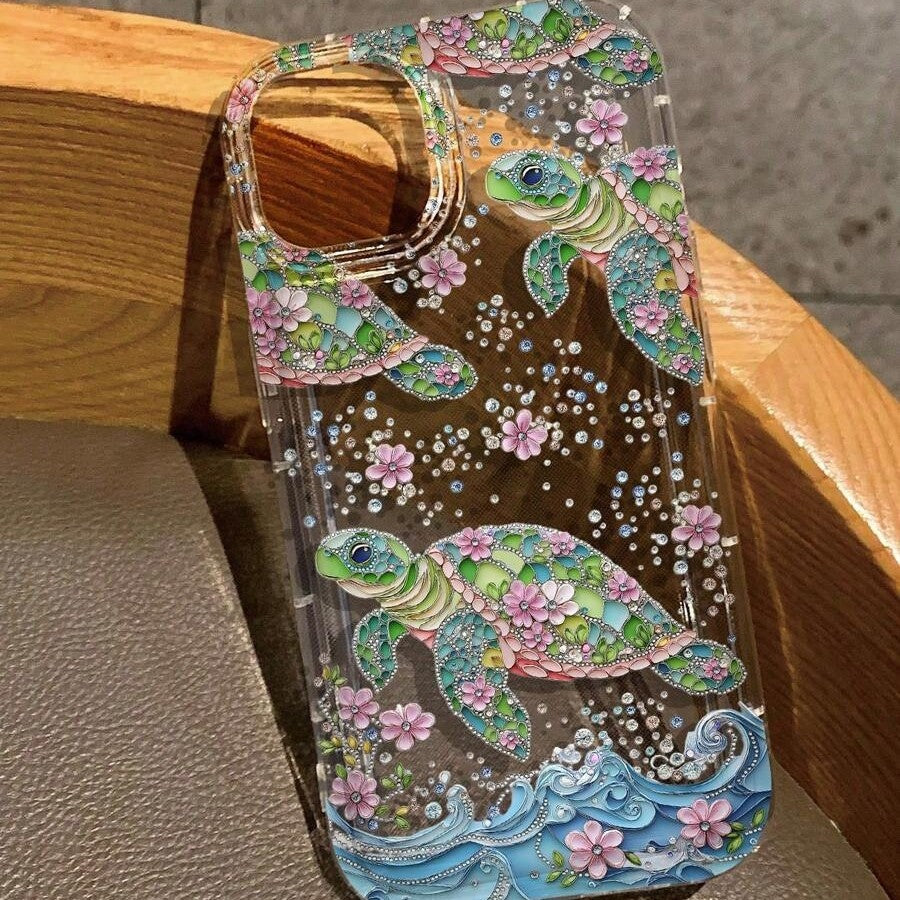 Coque iPhone - Turtle Bloom