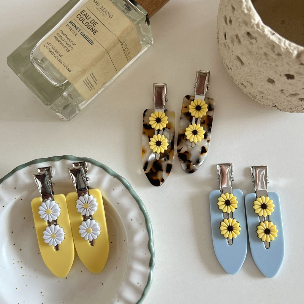 Pinces à cheveux - Duo fleuri