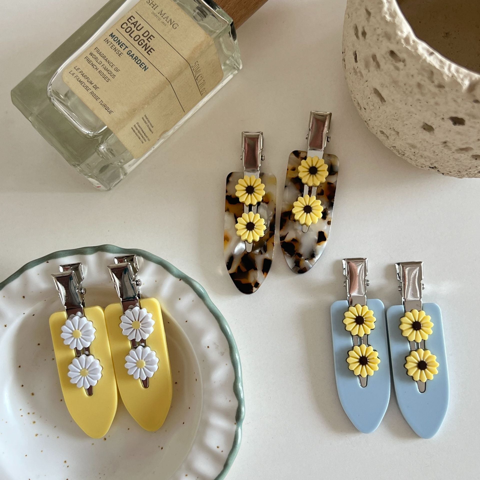Pinces à cheveux - Duo fleuri
