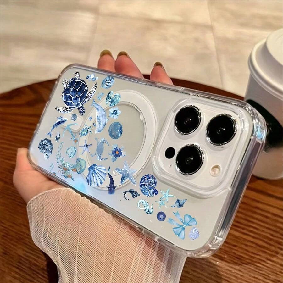 Coque iPhone - Océan & tortue