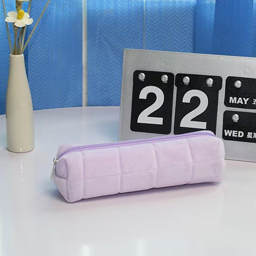 Trousse en velours - Pastel