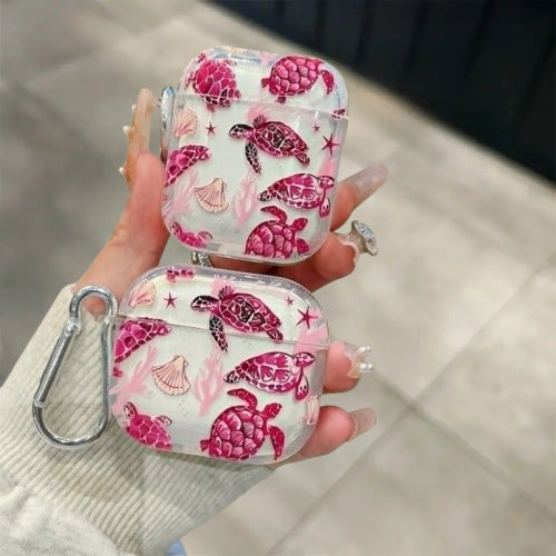 Coque AirPods - Pink Turtle