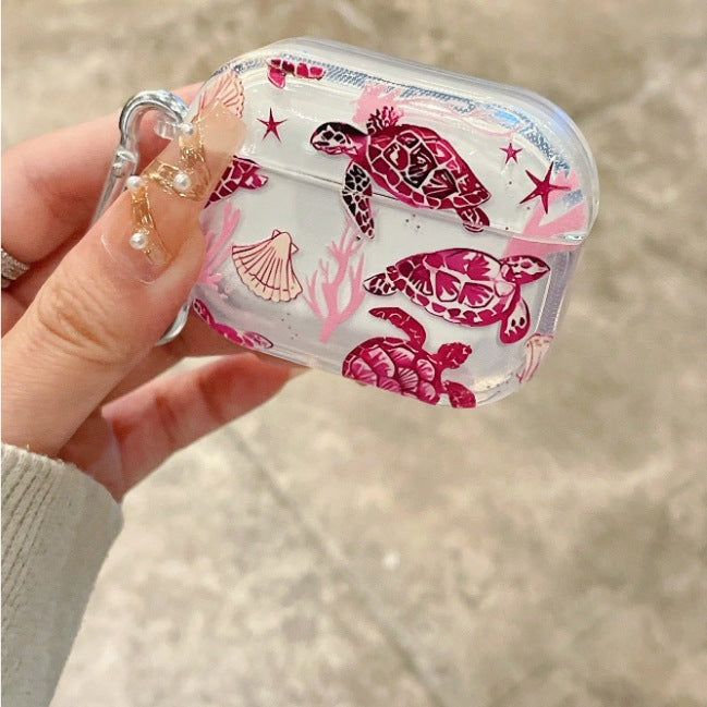 Coque AirPods - Pink Turtle