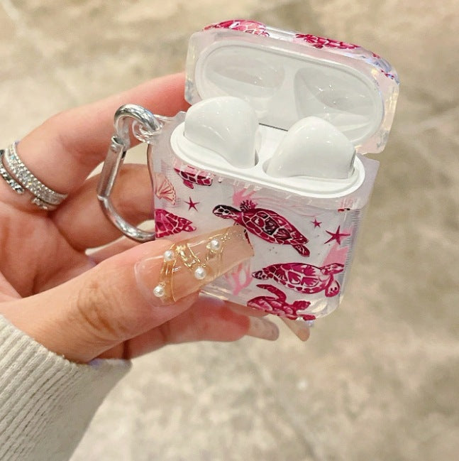 Coque AirPods - Pink Turtle